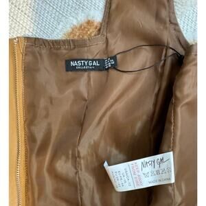 Nasty Gal Women's Tan Faux Leather Corset‎